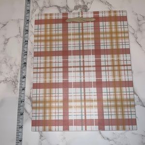 NWT Rusty Plaid standard Gift Bag